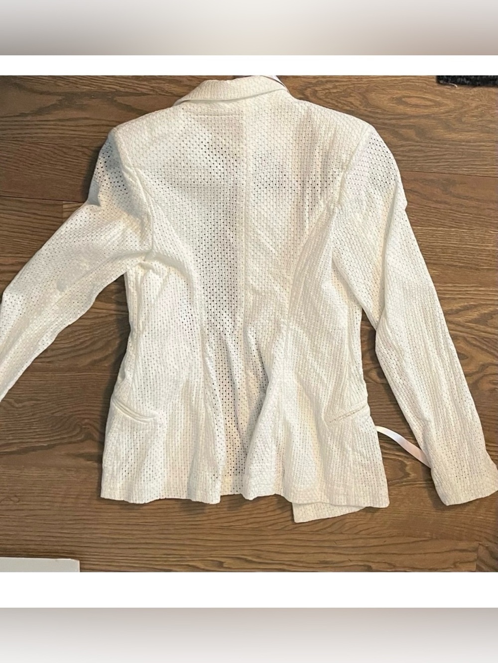 Sold Out House of CB Eyelet White Blazer XS Bridal Archive Linen - Picture 11 of 13